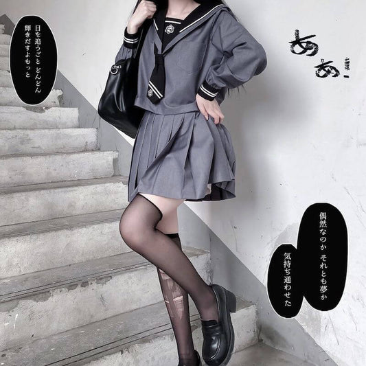 cutiekill-grey-black-jk-twins-uniform-set-jk0057