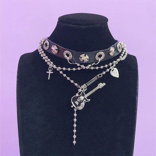    cutiekill-guitar-chains-punk-choker-ah0552