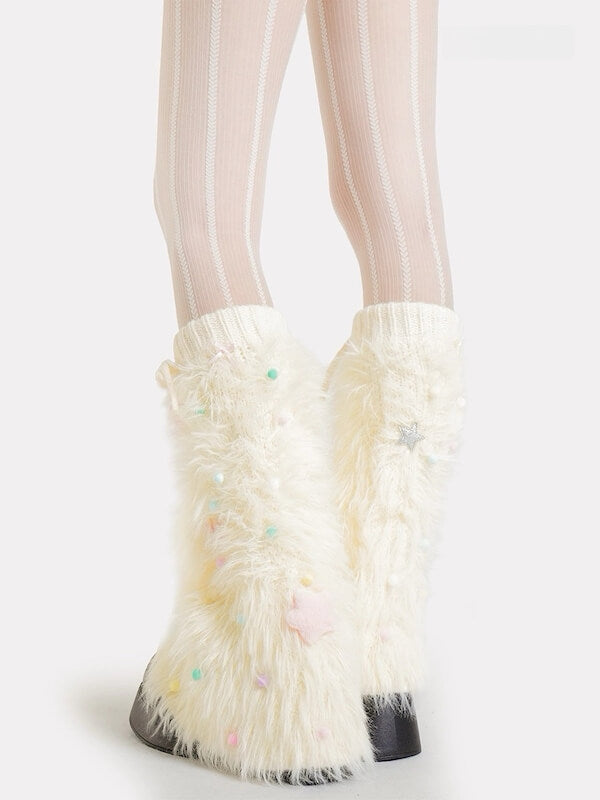 cutiekill-holiday-star-furry-leg-warmers-c0373