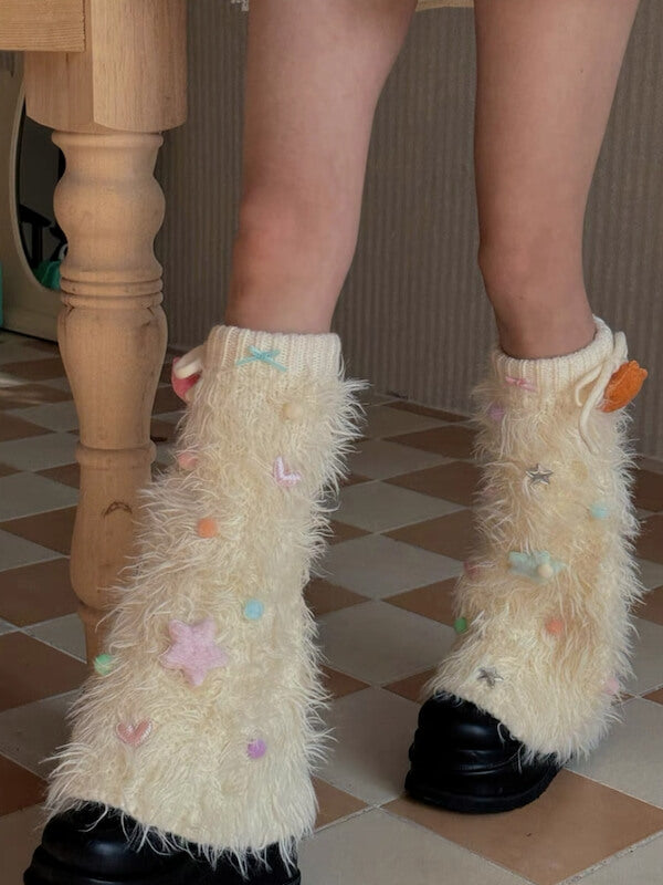 Soft girl fluffy leg warmers – Cutiekill