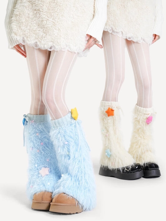 cutiekill-holiday-star-furry-leg-warmers-c0373