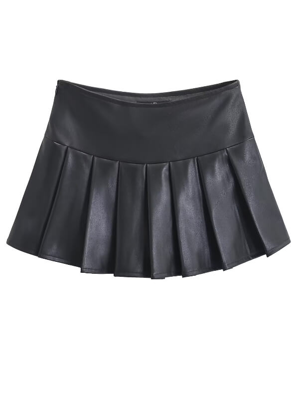 cutiekill-hot-girl-leather-pleated-skirt-om0406