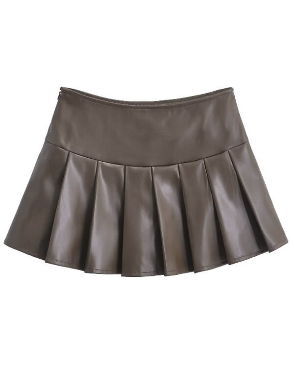 cutiekill-hot-girl-leather-pleated-skirt-om0406