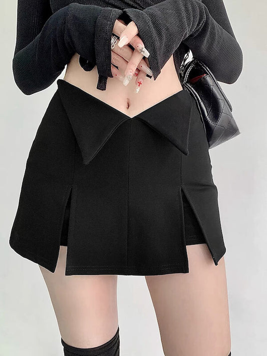    cutiekill-hot-girl-turnup-slit-skirt-om0253