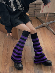    cutiekill-hot-girl-y2k-stripes-knit-leg-warmers-c0071