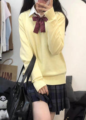 JK 9 color fluffy long sleeves sweater