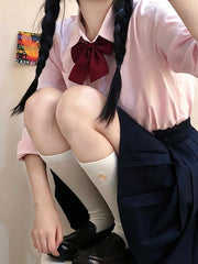 JK girl long sleeve doll collar uniform blouse