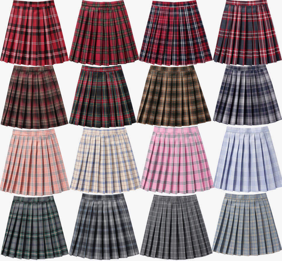 cutiekill-jk-skirt-bow-48cm-vintage-plaid-uniform-skirt-c00905