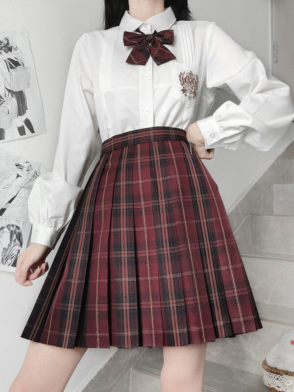 cutiekill-joyful-red-jk-uniform-skirt-jk0063