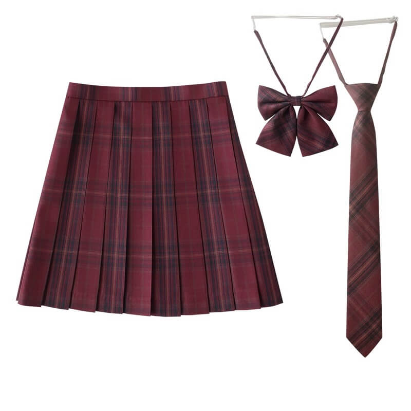 cutiekill-jujube-flower-red-jk-vintage-plaid-uniform-skirt-c0018304-1