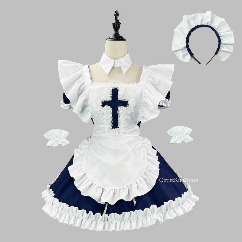 cutiekill-kawaii-cross-classic-maid-dress-ah0849
