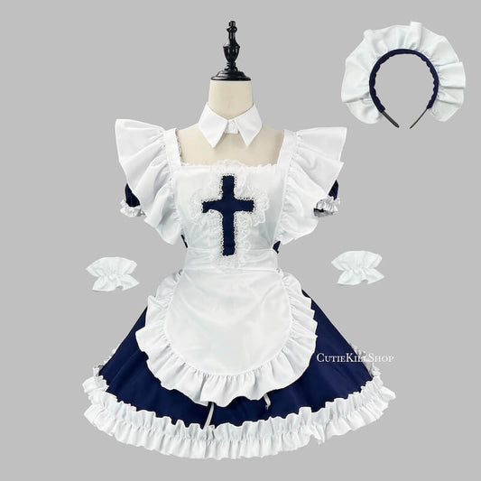 cutiekill-kawaii-cross-classic-maid-dress-ah0849