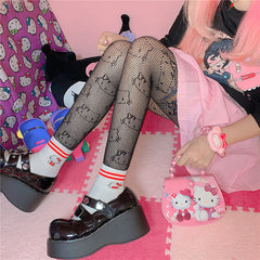 Hello Kitty New Kawaii Y2K Stockings/Hosiery/Tights White - $28 - From Peggy