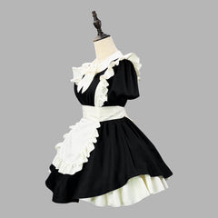 cutiekill-kawaii-vintage-ruffles-maid-dress-ah0905