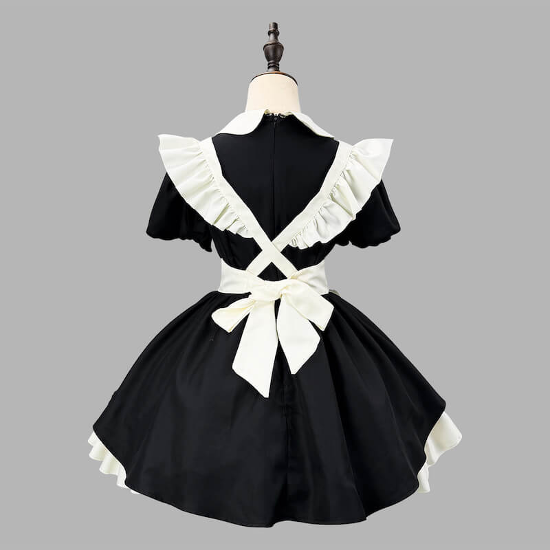 cutiekill-kawaii-vintage-ruffles-maid-dress-ah0905