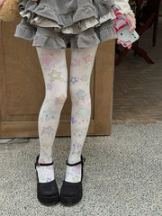 cutiekill-kawaii-y2k-stars-velvet-tights-c0476