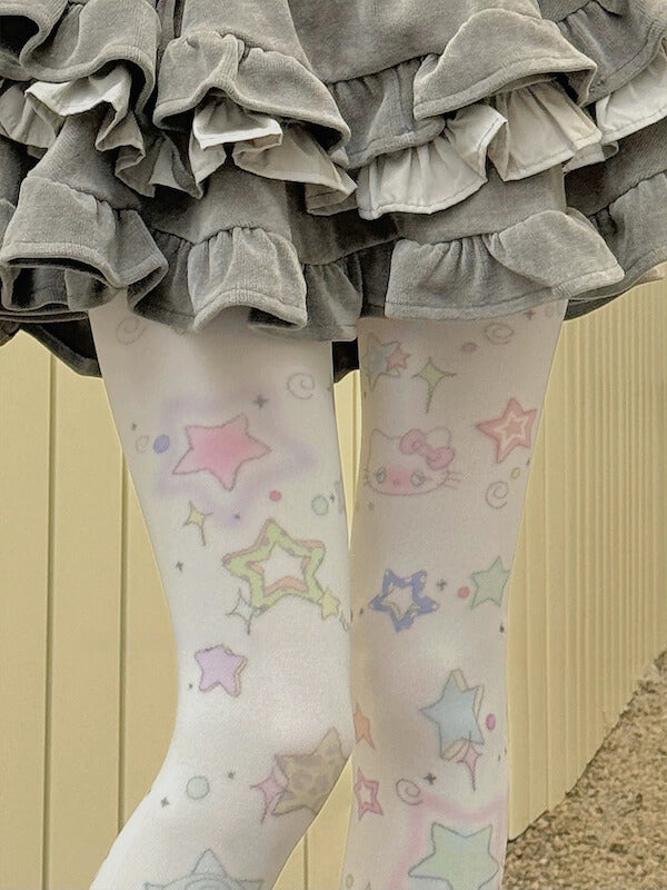 cutiekill-kawaii-y2k-stars-velvet-tights-c0476