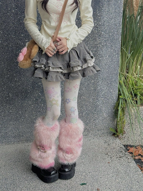 cutiekill-kawaii-y2k-stars-velvet-tights-c0476