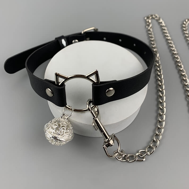 cutiekill-kitty-girl-bell-choker-with-leash-ah0790