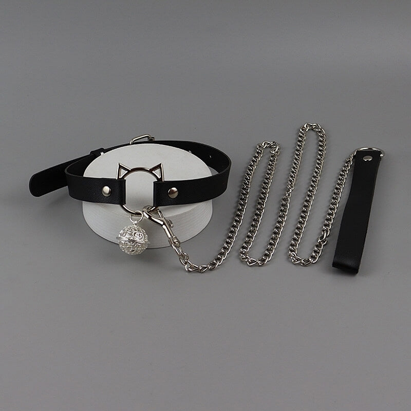 cutiekill-kitty-girl-bell-choker-with-leash-ah0790