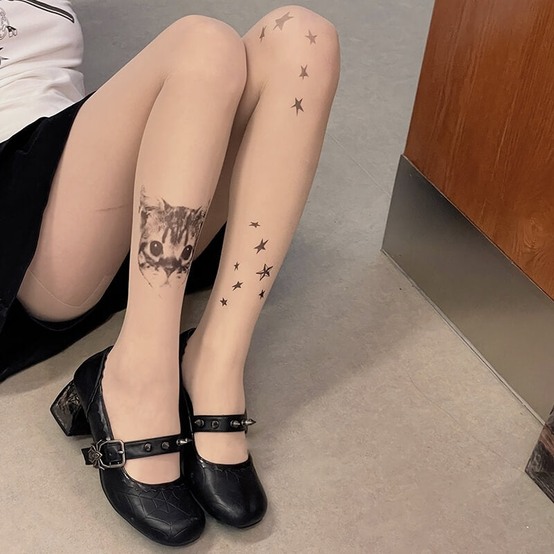 Love cupid tattoo tights – Cutiekill