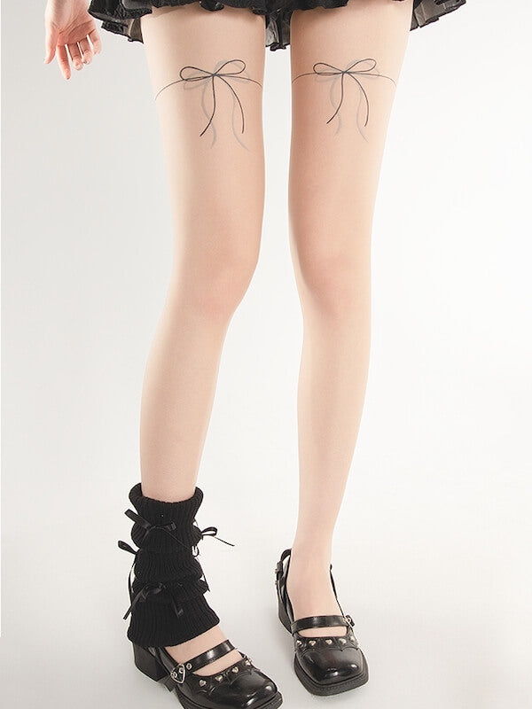 cutiekill-knotbow-tattoo-tights-c0490