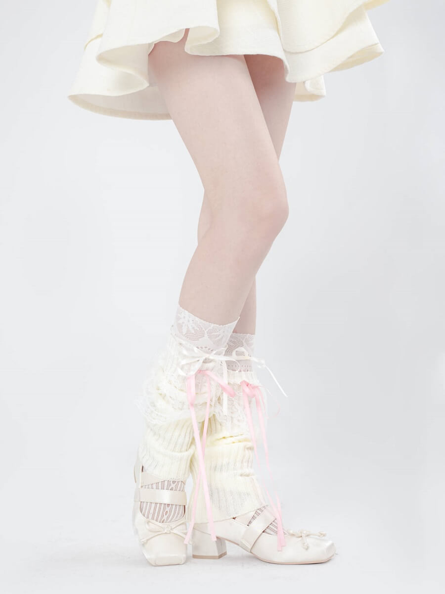 Dollette ribbon fairy leg warmers