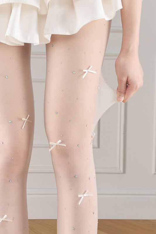 cutiekill-lolita-bow-rhinestone-shimmer-tights-c0426