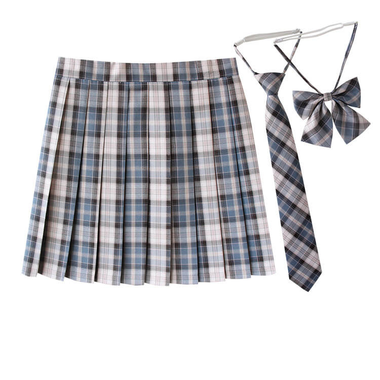 cutiekill-lotus-blue-khaki-jk-vintage-plaid-uniform-skirt-c0018312