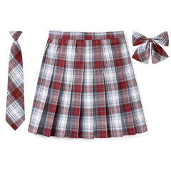 [Merry Plaid] JK vintage plaid uniform skirt