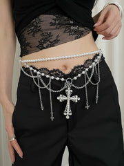 cutiekill-pearl-tassel-cross-metal-waist-chain-b0052