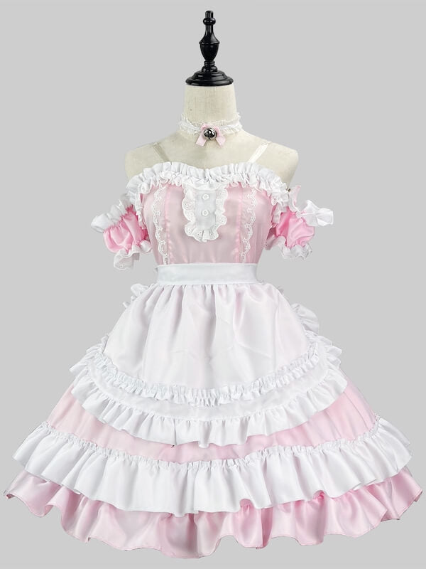 cutiekill-pink-cafe-maid-dress-ah0488