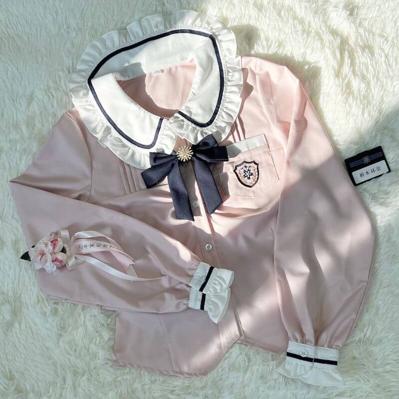 cutiekill-pink-doll-sweet-coquette-uniform-set-jk0053