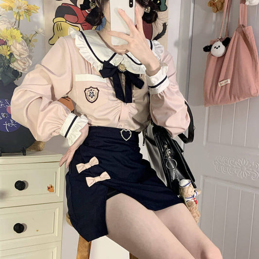 cutiekill-pink-doll-sweet-coquette-uniform-set-jk0053