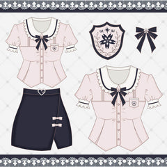 cutiekill-pink-doll-sweet-coquette-uniform-set-jk0053
