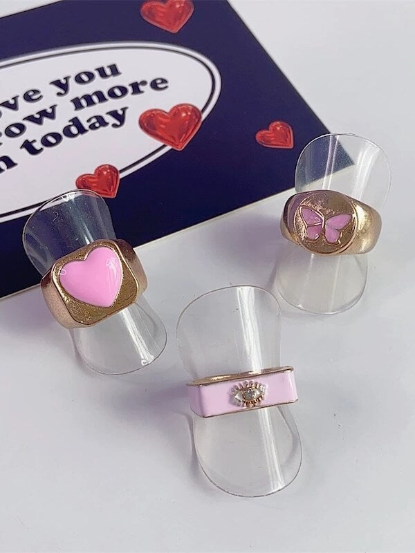 cutiekill-pink-heart-rings-6-pieces-ah0504