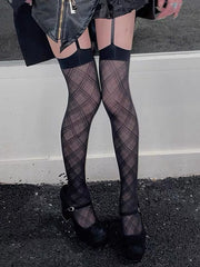 cutiekill-plaid-suspender-tights-c0353