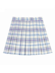 [Plus size] Summer milk shake A-line plaid skirt