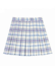 [Plus size] Summer milk shake A-line plaid skirt