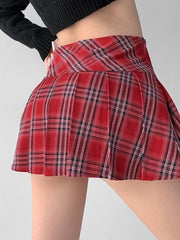 cutiekill-preppy-style-vintage-plaid-skirt-om0408