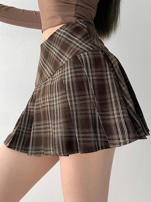 cutiekill-preppy-style-vintage-plaid-skirt-om0408