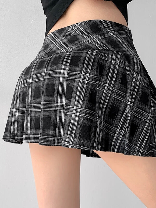 cutiekill-preppy-style-vintage-plaid-skirt-om0408