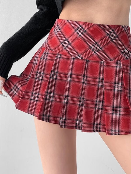 cutiekill-preppy-style-vintage-plaid-skirt-om0408 600