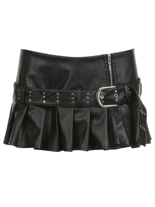 cutiekill-punk-charm-rivet-belt-mini-skirt-om0426 600