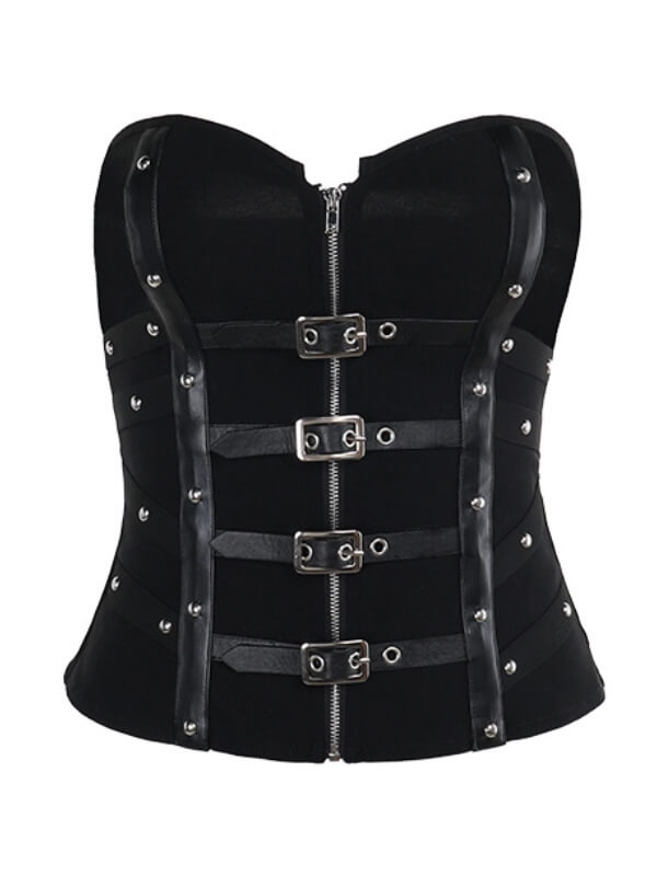 cutiekill-punk-girl-leather-buckle-bustier-corset-ah0701-6