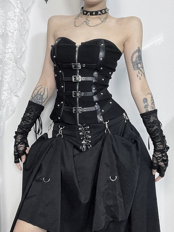 cutiekill-punk-girl-leather-buckle-bustier-corset-ah0701-6