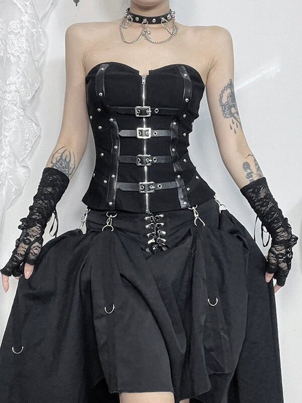 cutiekill-punk-girl-leather-buckle-bustier-corset-ah0701-6