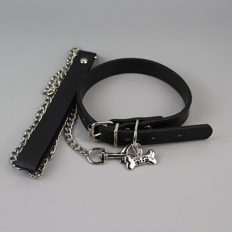 cutiekill-puppy-bone-choker-with-chain-leash-ah0789