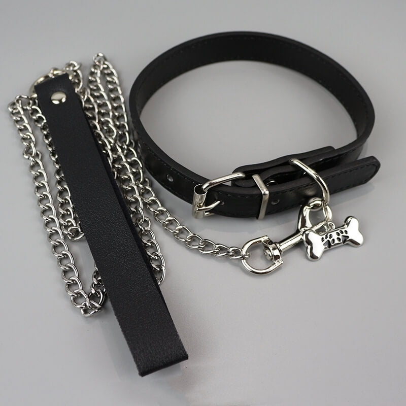 cutiekill-puppy-bone-choker-with-chain-leash-ah0789