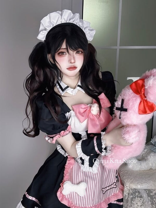 cutiekill-puppy-bone-kawaii-maid-doll-dress-ah0852